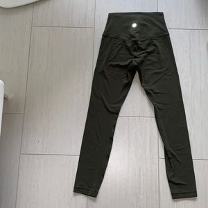 Lululemon align 25” HR tight in dark olive